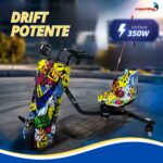 Drift Elétrico Infantil 350w Colorido Amortecedor E Kit Proteção - BW554C - 6