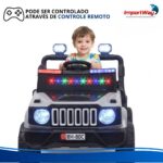 Mini Carro Elétrico Infantil 12v Utv Cinza Com Som E Luzes - BW532CZ - 6