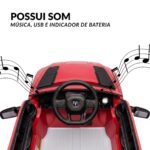 Mini Carro Elétrico Infantil 12v Dodge Ram 1500 Rho Vermelho - BW426VM - 7