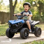 Mini Carro Elétrico Infantil 6v Utv Azul Com Som E Luzes - BW317AZ - 7