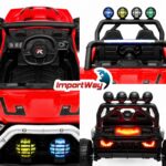 Mini Carro Elétrico Infantil 12v Buggy Vermelho Som E Luzes - BW546VM - 7