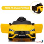 Mini Carro Elétrico Infantil 12v Mercedes-benz Cle53 Amarelo - BW435AM - 8