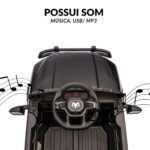 Mini Carro Elétrico Infantil Ram 3500 Rho 6v Preto - BW539PT - 8