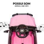 Mini Carro Elétrico Infantil Ram 3500 Rho 6v Rosa - BW539RS - 8