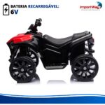Mini Carro Elétrico Infantil 6v Utv Vermelho Som E Luzes - BW317VM - 7