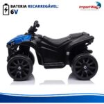 Mini Carro Elétrico Infantil 6v Utv Azul Com Som E Luzes - BW317AZ - 8