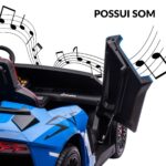 Mini Carro Elétrico Infantil Lamborghini Aventador 24v Azul - BW235AZ - 8