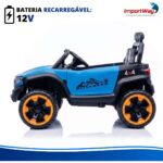 Mini Carro Elétrico Infantil 12v Utv Azul Com Som E Luzes - BW547AZ - 8