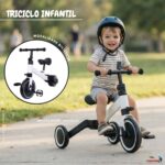 Bicicleta Equilíbrio 5x1 Balance Triciclo Empurrador Branco - BW312EBR - 8