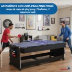 Mesa 4 Em 1 Bilhar, Ping Pong, Air Game E Jantar Mdf 127v - IWJ026 - 8