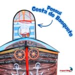 Piscina De Bolinhas Infantil Navio Pirata Com Cesta Basquete - BW485 - 9