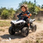 Mini Carro Elétrico Infantil 6v Utv Branco Som E Luzes - BW317BR - 9