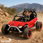 Mini Carro Elétrico Infantil 12v Buggy Vermelho Som E Luzes - BW546VM - 9