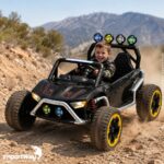 Mini Carro Elétrico Infantil 12v Buggy Preto Com Som E Luzes - BW546PT - 9