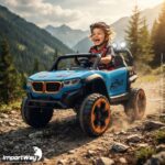 Mini Carro Elétrico Infantil 12v Utv Azul Com Som E Luzes - BW547AZ - 9