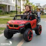 Mini Carro Elétrico Infantil 12v Utv Vermelho C/ Som E Luzes - BW547VM - 9