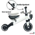 Bicicleta Equilíbrio 5x1 Balance Triciclo Empurrador Branco - BW312EBR - 9