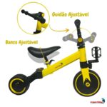 Bicicleta Equilíbrio 5x1 Balance Triciclo Empurrador Amarelo - BW312EAM - 9