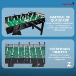 Mesa Pebolim Mdf 103x51x68cm Adulto E Infantil C/ 2 Bolinhas - BW491 - 9