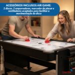 Mesa 4 Em 1 Bilhar, Ping Pong, Air Game E Jantar Mdf 127v - IWJ026 - 9
