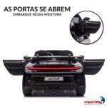 Mini Carro Elétrico Infantil Porsche 911 Gt3 24v Preto - BW423PT - 9