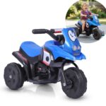 Mini Moto Elétrica Infantil 6v Triciclo Azul Com Som - BW530AZ - 1