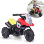 Mini Moto Elétrica Infantil 6v Triciclo Vermelho Com Som - BW530VM - 1