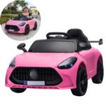 Mini Carro Elétrico Infantil 6v Com Luz Controle Remoto Rosa - BW548RS - 1