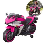 Mini Moto Elétrica Infantil 12v Importway Esportiva Rosa - BW555RS - 1
