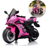 Mini Moto Elétrica Infantil 6v Esportiva Rosa Com Luz E Som - BW127RRS - 1