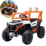 Carrinho Elétrico Utv Infantil 12v Luz Som Importway Branco - BW535BR - 1