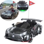 Mini Carro Elétrico Drift Infantil 24v Cinza Com Luz E Som - BW550CZ - 1