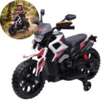 Mini Moto Elétrica Infantil 6v Esportiva Branco C/ Luz E Som - BW531BR - 1