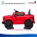 Mini Caminhonete Elétrico 12v Ford F-150 Raptor Vermelho - BW528VM - 10