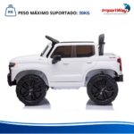 Mini Caminhonete Elétrica 12v Chevrolet Silverado Branco - BW529BR - 10