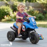 Mini Moto Elétrica Infantil 6v Triciclo Azul Com Som - BW530AZ - 10