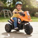Mini Moto Elétrica Infantil 6v Triciclo Laranja Com Som - BW530LR - 10