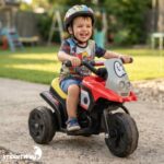 Mini Moto Elétrica Infantil 6v Triciclo Vermelho Com Som - BW530VM - 10