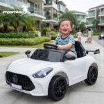 Mini Carro Elétrico Infantil 6v Luz Controle Remoto Branco - BW548BR - 10