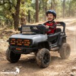 Mini Carro Elétrico Infantil 12v Cinza Com Luz Som Controle - BW544CZ - 10