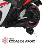 Mini Moto Elétrica Infantil 12v Importway Esportiva Vermelho - BW555VM - 10