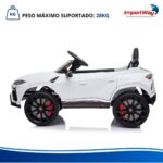 Mini Carro Elétrico Infantil 12v Lamborghini Urus Branco - BW527BR - 10