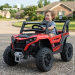 Carrinho Elétrico Utv Infantil 12v Luz Som Vermelho - BW535VM - 10