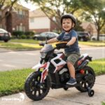 Mini Moto Elétrica Infantil 6v Esportiva Branco C/ Luz E Som - BW531BR - 10