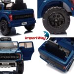 Mini Caminhonete Carro Elétrico 12v Ford F-150 Raptor Azul - BW528AZ - 11