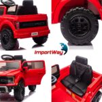 Mini Caminhonete Elétrico 12v Ford F-150 Raptor Vermelho - BW528VM - 11