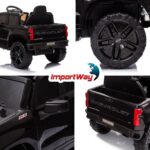 Mini Caminhonete Elétrica 12v Chevrolet Silverado Preto - BW529PT - 11