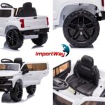 Mini Caminhonete Elétrica 12v Chevrolet Silverado Branco - BW529BR - 11