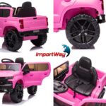 Mini Caminhonete Elétrica 12v Chevrolet Silverado Rosa - BW529RS - 11