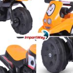 Mini Moto Elétrica Infantil 6v Triciclo Laranja Com Som - BW530LR - 11